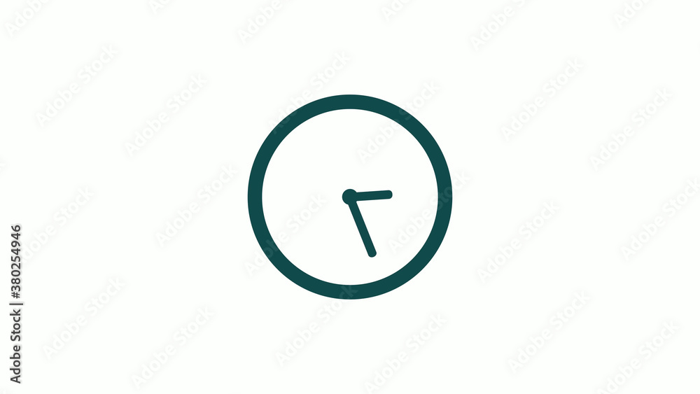 Amazing cyan dark circle 12 hours clock icon without trick,12 hours clock icon on white background Amazing cyan dark circle 12 hours clock icon without trick,12 hours clock icon on white background