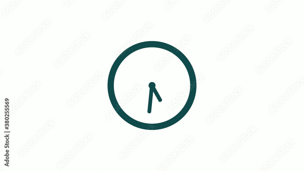Amazing cyan dark circle 12 hours clock icon without trick,12 hours clock icon on white background Amazing cyan dark circle 12 hours clock icon without trick,12 hours clock icon on white background