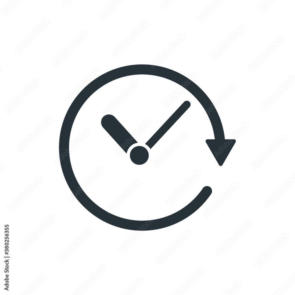 Clock with arrow. Clock with arrow.