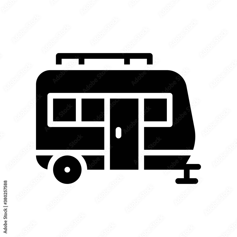 summer holiday related summer or trailer van with door and windows vector in solid design, summer holiday related summer or trailer van with door and windows vector in solid design,