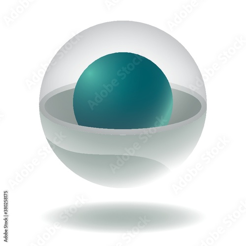 Spherical logo element design