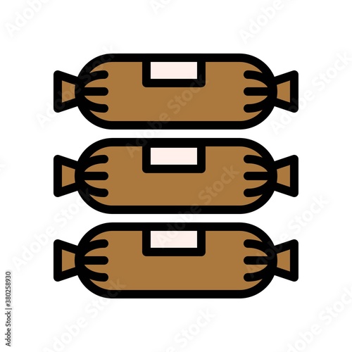 supper market or online shopping related candies or sweets with label vector with editable stroke,