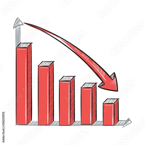 Business decline concept