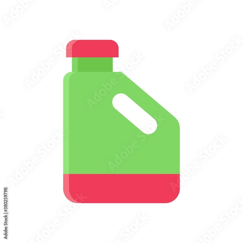 supper market or online shopping related bleach bottle or liquid can vector in flat style,