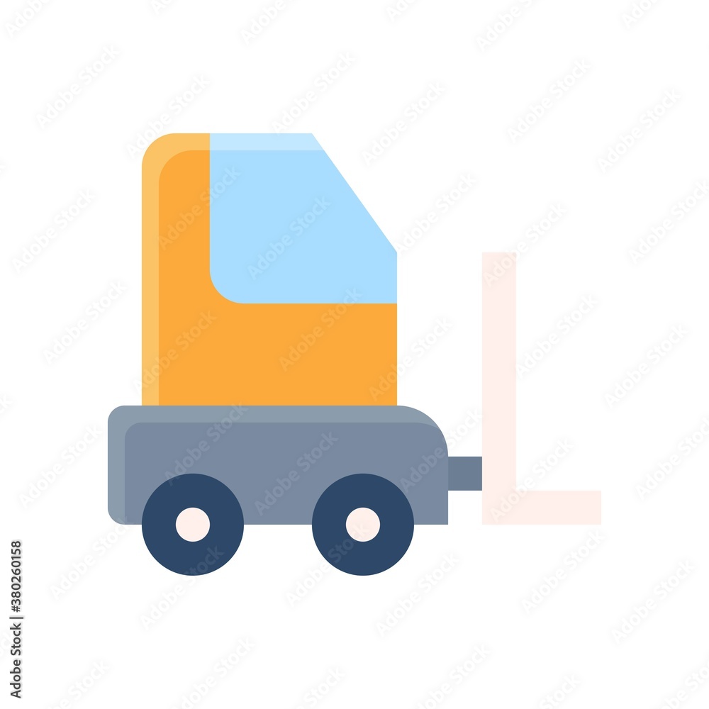 supper market or online shopping related delivery van with slides vector in flat style, supper market or online shopping related delivery van with slides vector in flat style,