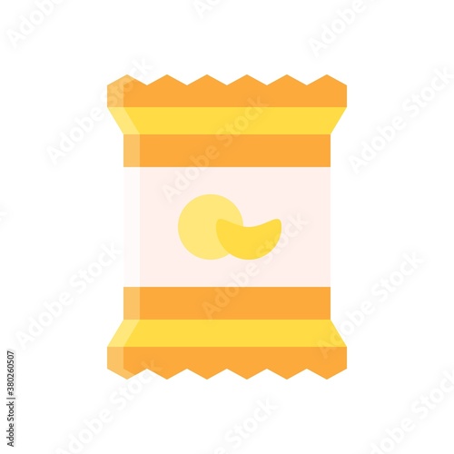 supper market or online shopping related nuts sack with nuts on sack vector in flat style,