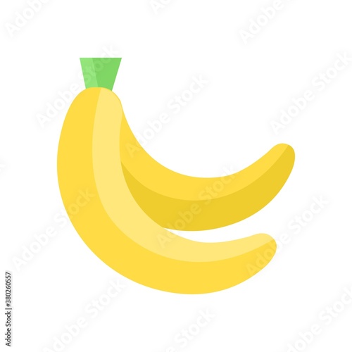 supper market or online shopping related banana fruit vector in flat style,