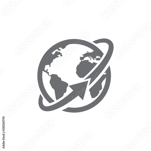earth rotating icon