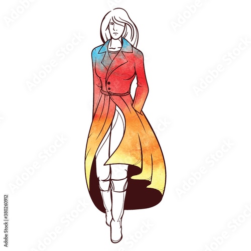 fashion model sketch