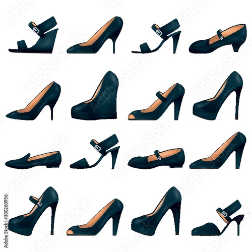 collection of ladies footwear