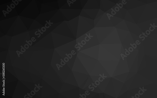 Dark Silver, Gray vector polygonal pattern. Colorful illustration in abstract style with gradient. New texture for your design.