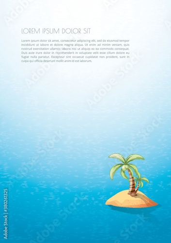 simple island poster