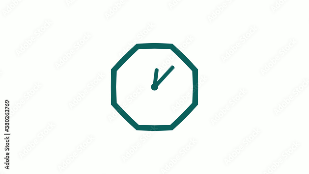 Cyan dark counting down clock isolated on white background,clock icon Cyan dark counting down clock isolated on white background,clock icon