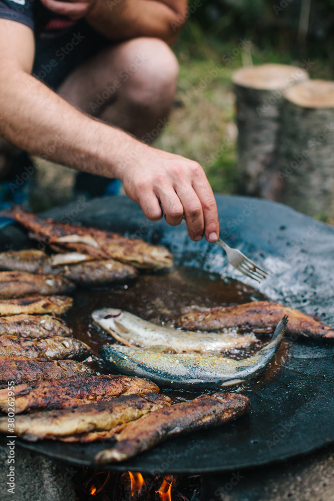 Grilling trouts Grilling trouts