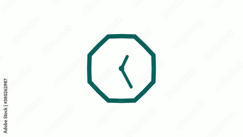 Cyan dark counting down clock isolated on white background,clock icon Cyan dark counting down clock isolated on white background,clock icon
