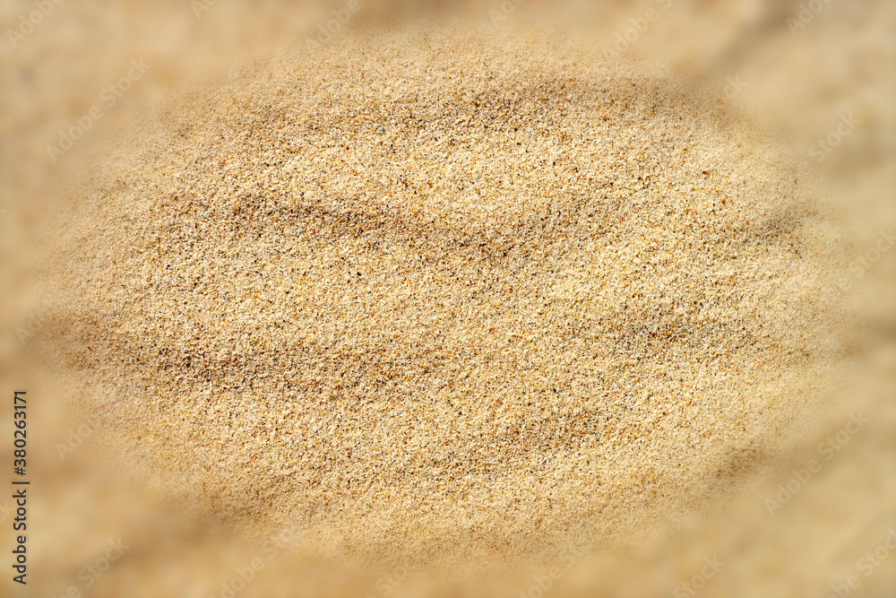 A close up of beach sand with blurred frame A close up of beach sand with blurred frame