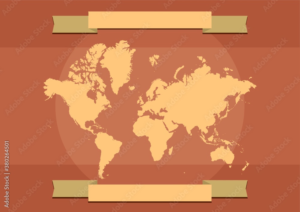 world map with copy space design Stock Vector | Adobe Stock