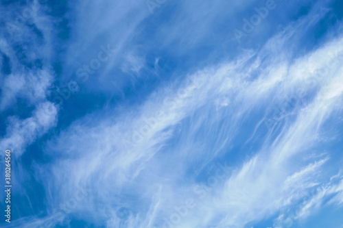 Blue clear sky background