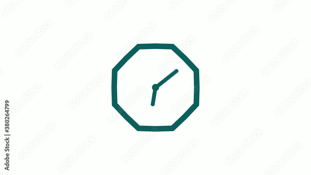 New cyan dark counting down clock icon on white background,12 hours clock icon New cyan dark counting down clock icon on white background,12 hours clock icon