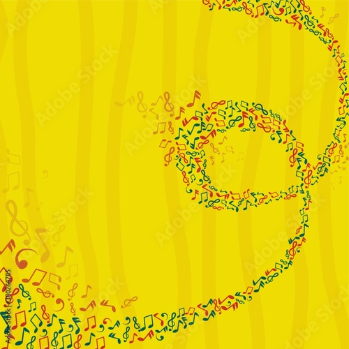 musical notes concept