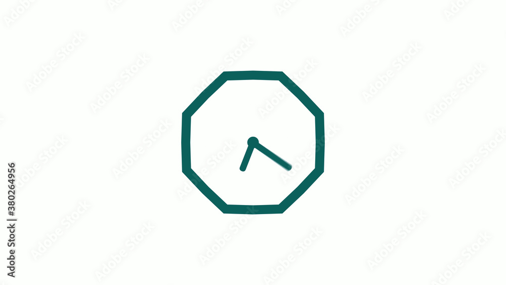 New cyan dark counting down clock icon on white background,12 hours clock icon New cyan dark counting down clock icon on white background,12 hours clock icon
