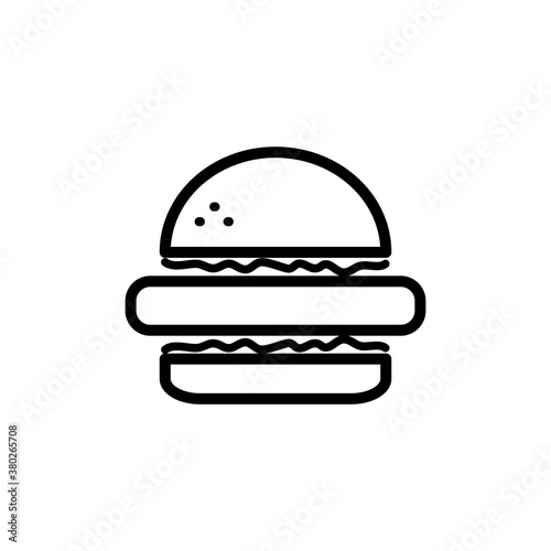 Burger Icon Design Vector Template Illustration