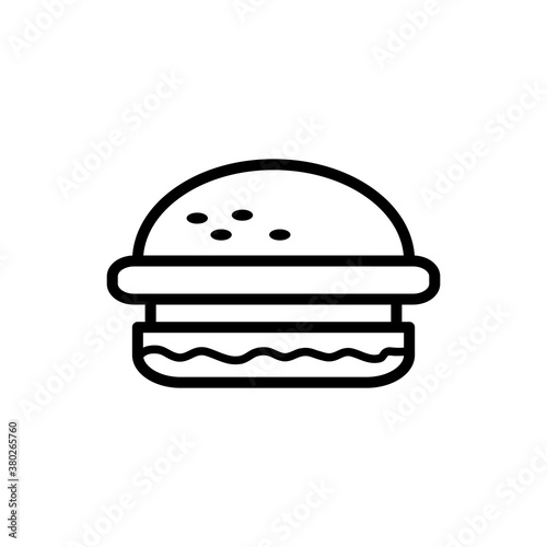 Burger Icon Design Vector Template Illustration