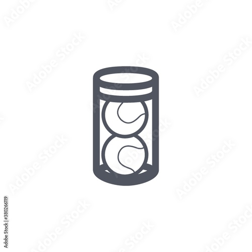 a can of tennis balls