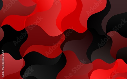 Light Red vector pattern with bent ribbons. Modern gradient abstract illustration with bandy lines. Textured wave pattern for backgrounds.