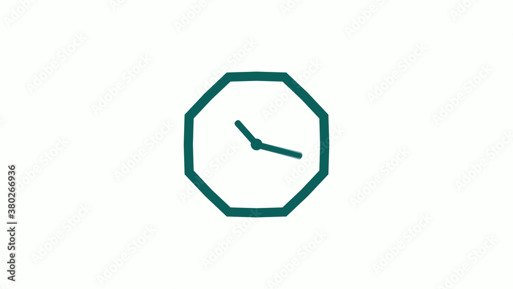 New cyan dark counting down clock icon on white background,12 hours clock icon New cyan dark counting down clock icon on white background,12 hours clock icon