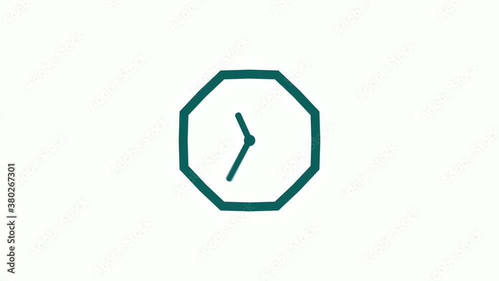 New cyan dark counting down clock icon on white background,12 hours clock icon New cyan dark counting down clock icon on white background,12 hours clock icon