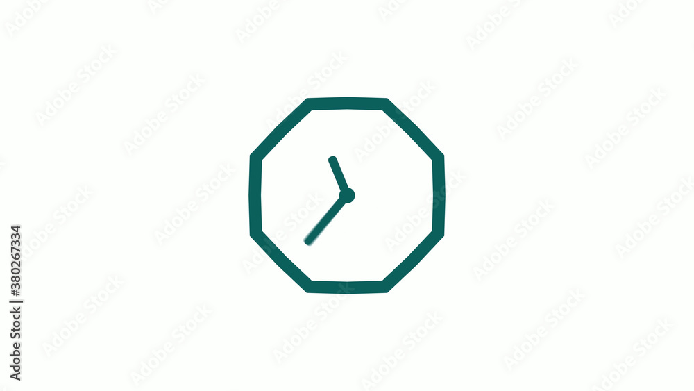 New cyan dark counting down clock icon on white background,12 hours clock icon New cyan dark counting down clock icon on white background,12 hours clock icon