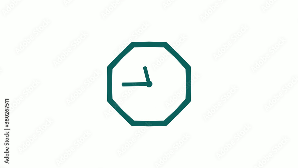 New cyan dark counting down clock icon on white background,12 hours clock icon New cyan dark counting down clock icon on white background,12 hours clock icon