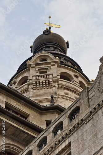 Tower of the new townhall in Leipzig, Germany photo