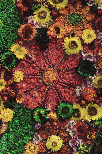 Stylish Colombian flower arrangement photo