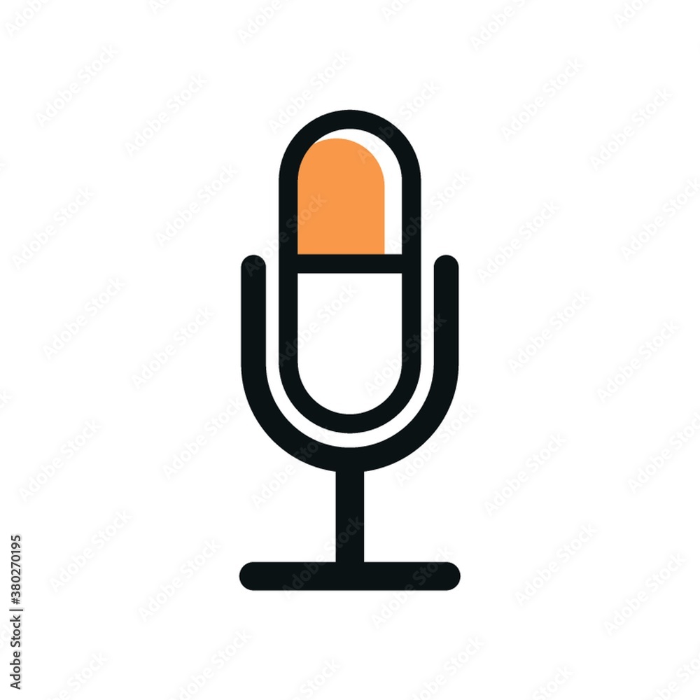 Microphone icon.