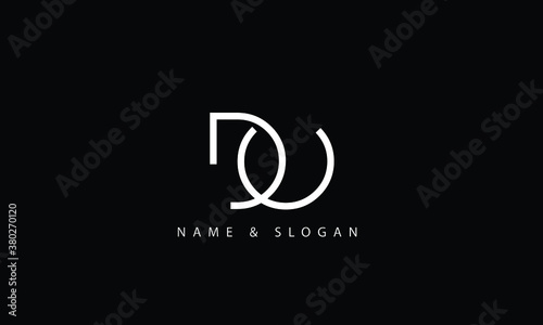OD, DO, O, D abstract letters logo monogram