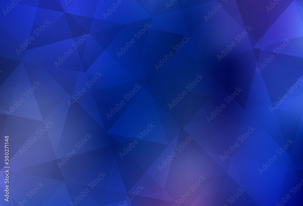 Light BLUE vector triangle mosaic background. Light BLUE vector triangle mosaic background.
