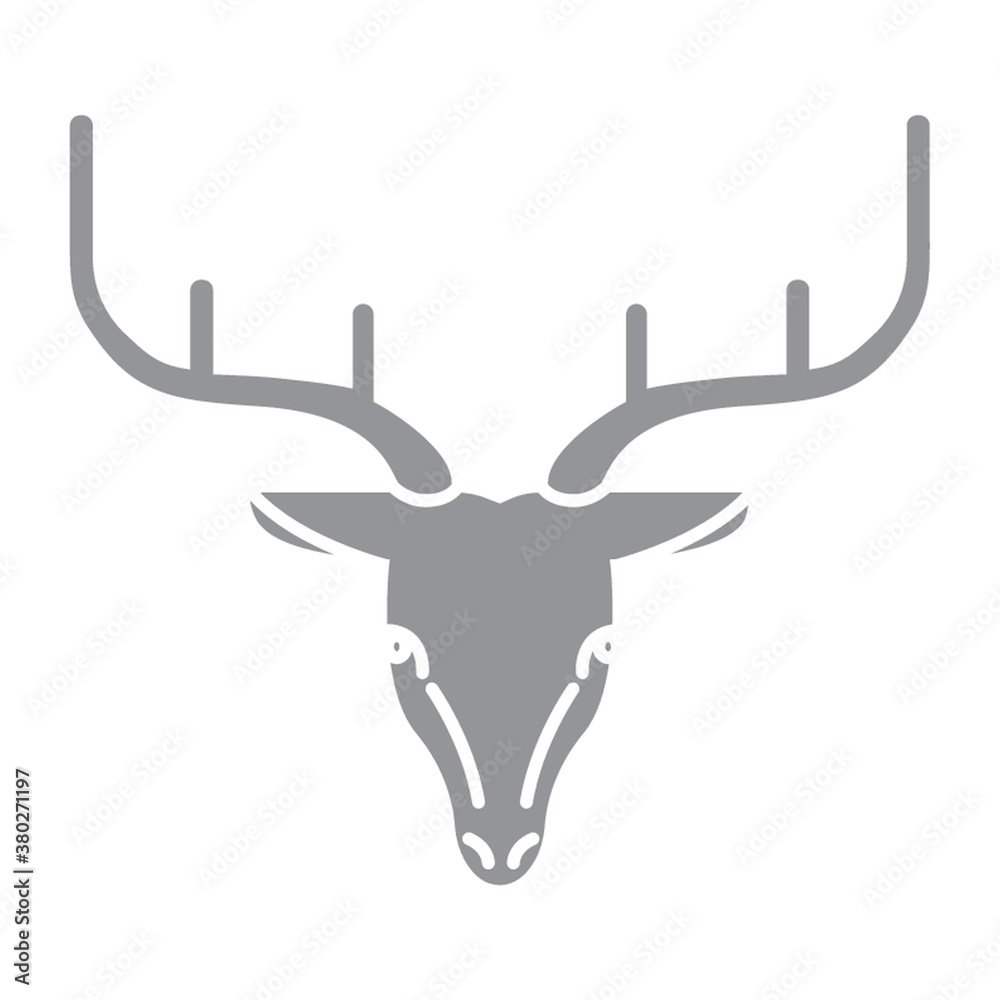 Fototapeta premium Reindeer icon.