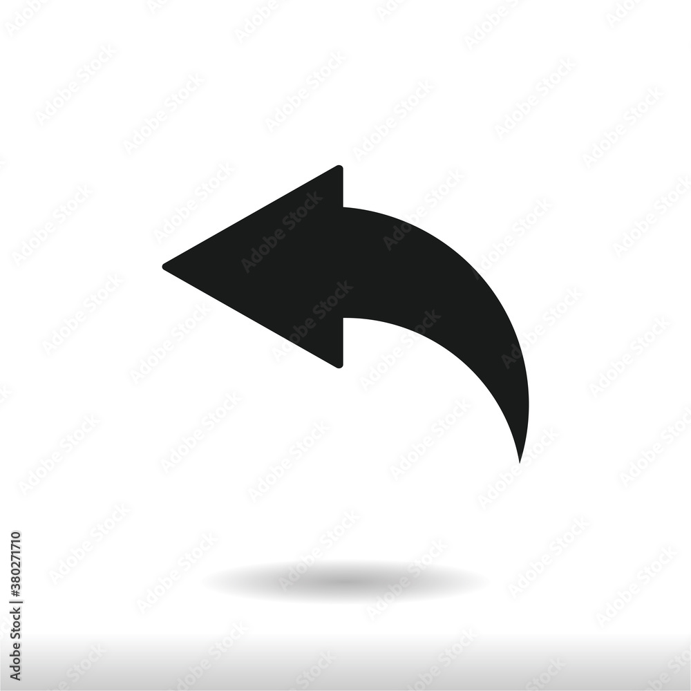 Left Arrow icon vector . Back sign Left Arrow icon vector . Back sign