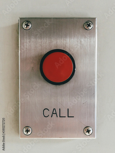 Red Emergency Call Button photo