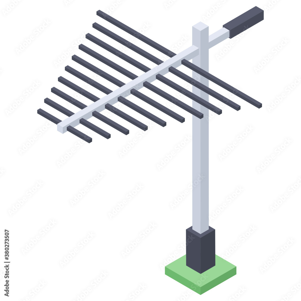 Antenna icon design, isometric vector
Antenna icon design, isometric vector