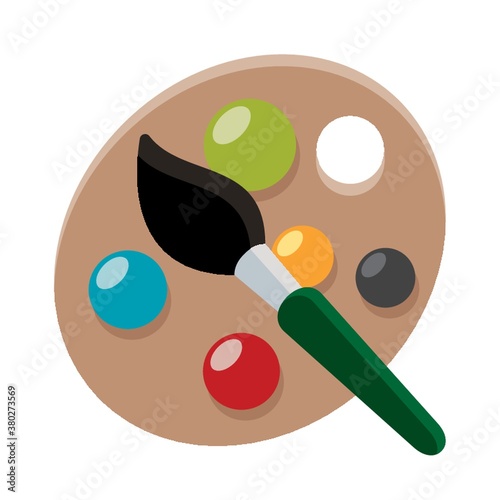 paintbrush and palette