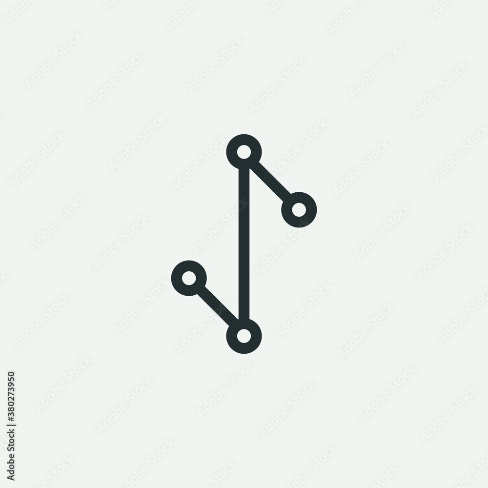 Abstract vector technology icon. Network, internet, communication tech logo. Stock illustration. Abstract vector technology icon. Network, internet, communication tech logo. Stock illustration.