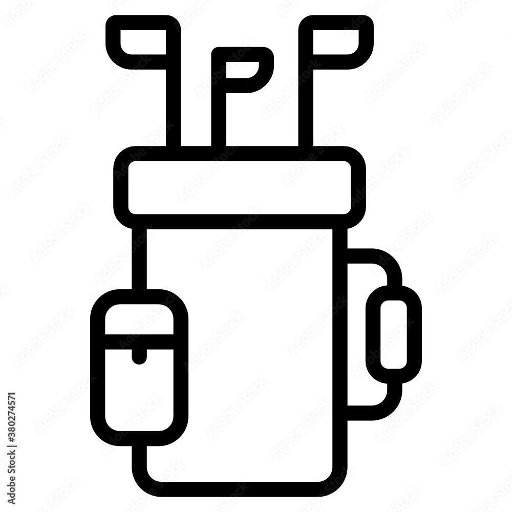 An icon design of golf kit, flat editable vector
An icon design of golf kit, flat editable vector