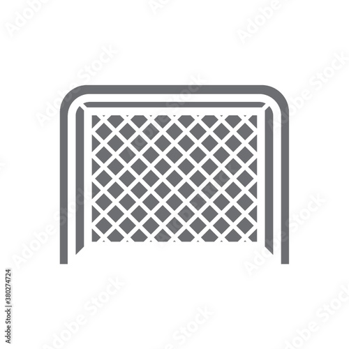 Photography ice hockey goal post