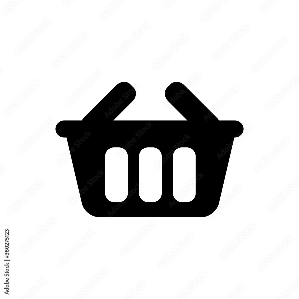 Shopping Basket Icon Design Vector Template Illustration Shopping Basket Icon Design Vector Template Illustration