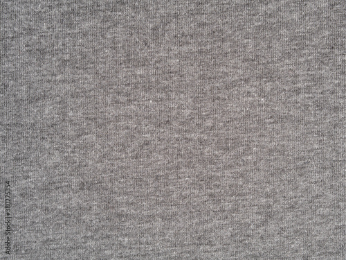 Grey cotton knitted fabric texture background