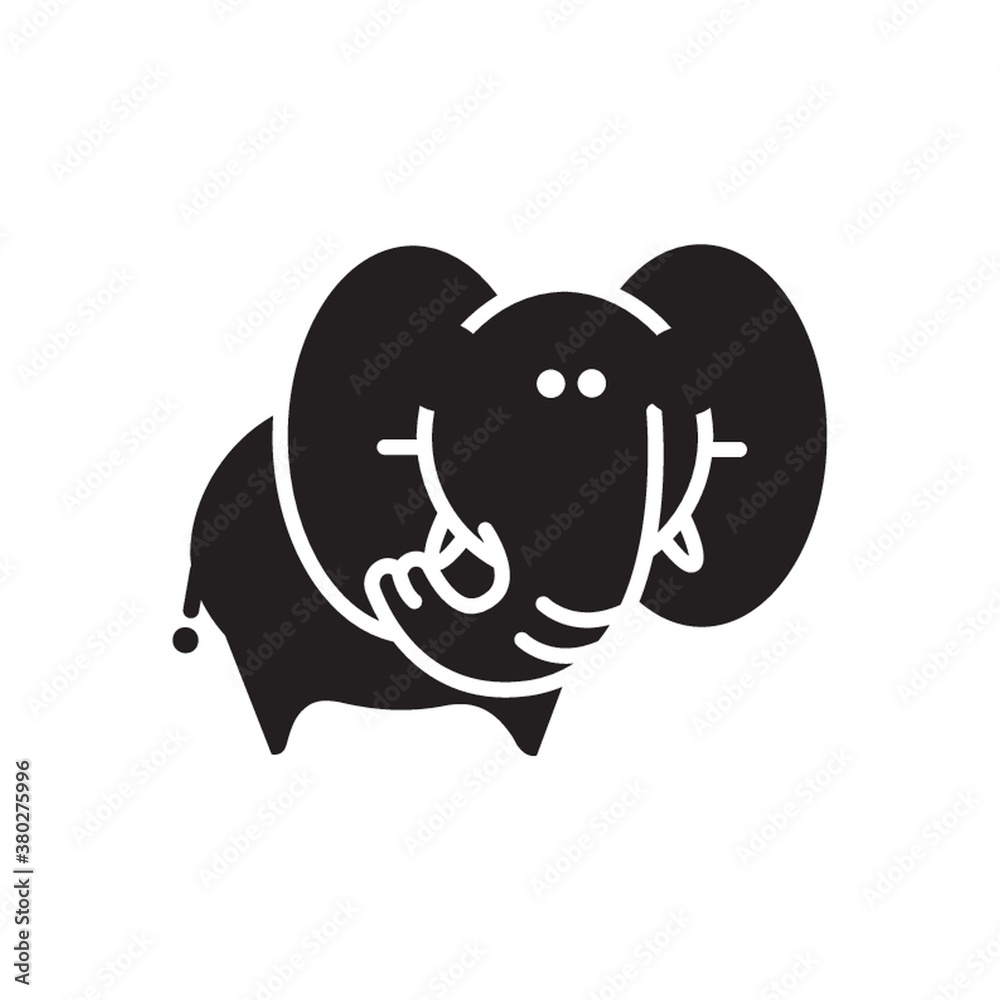 Naklejka premium Elephant icon