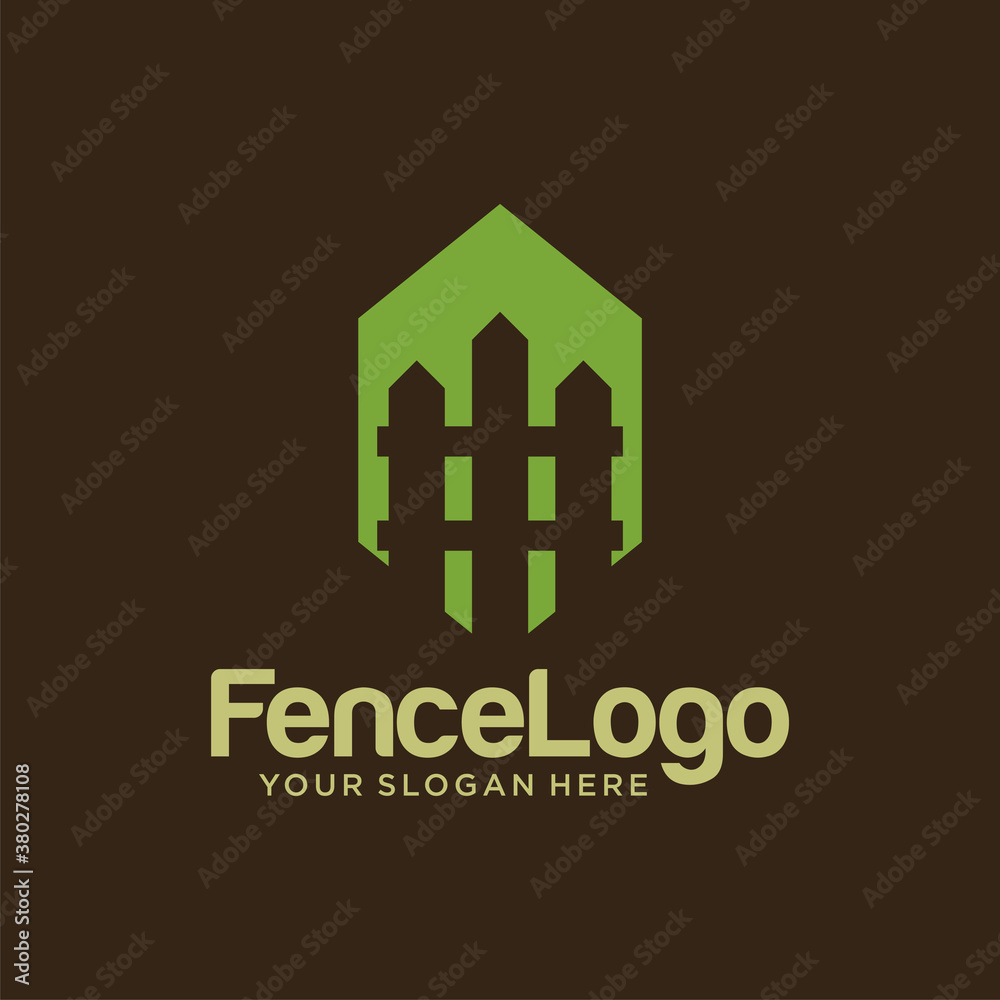 Modern Fence logo design Vector template Modern Fence logo design Vector template